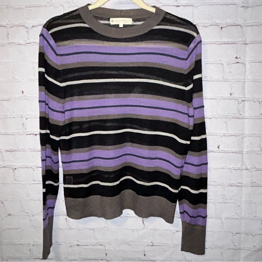 Indigenous alpaca silk blend sweater‎ women’s size M